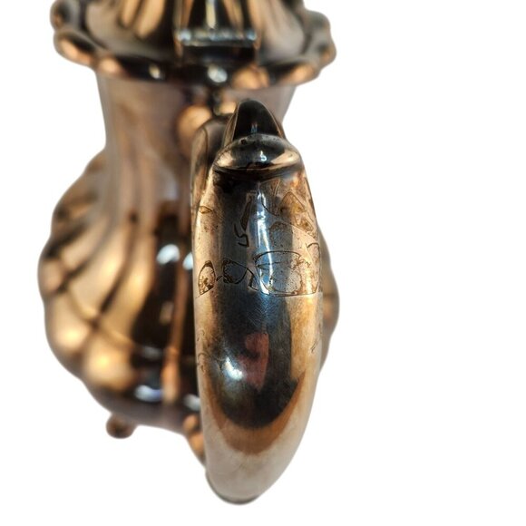 Reed & Barton 7050 Holiday Silver Plated Teapot 19th Century - Picture 5 of 9